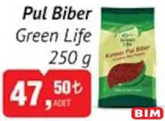 GREEN LİFE PUL BİBER 250 G